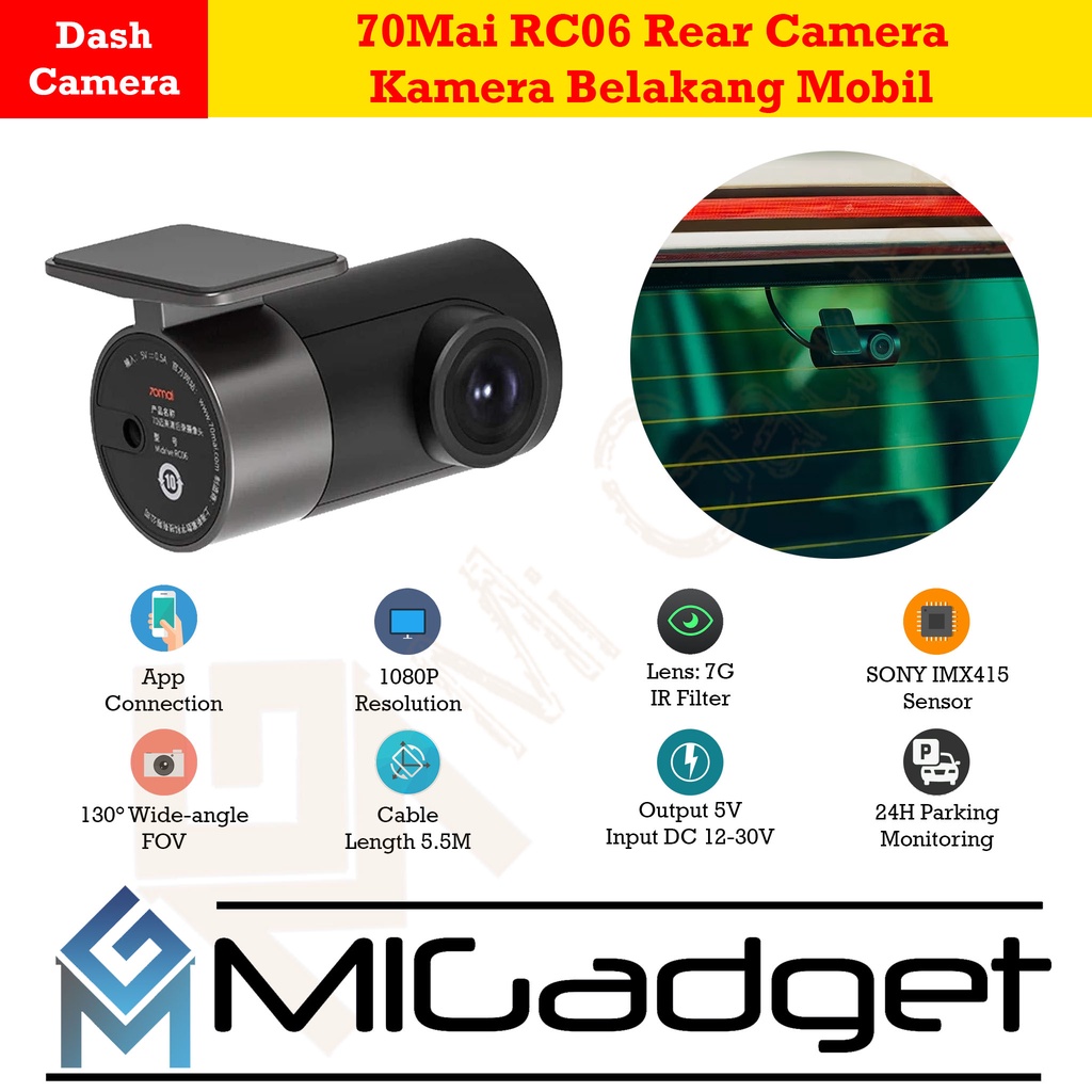 70Mai RC06 RC 06 Rear Camera - Kamera Belakang Mobil