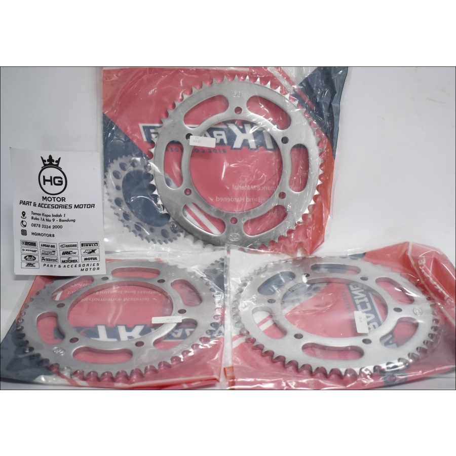 GEAR GIR BELAKANG MOTOR SUZUKI TS 125 TK RACING 428H 50T 53T 55T