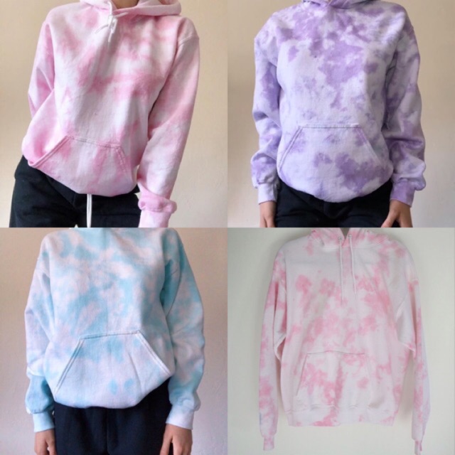 hoodie tie dye shopee