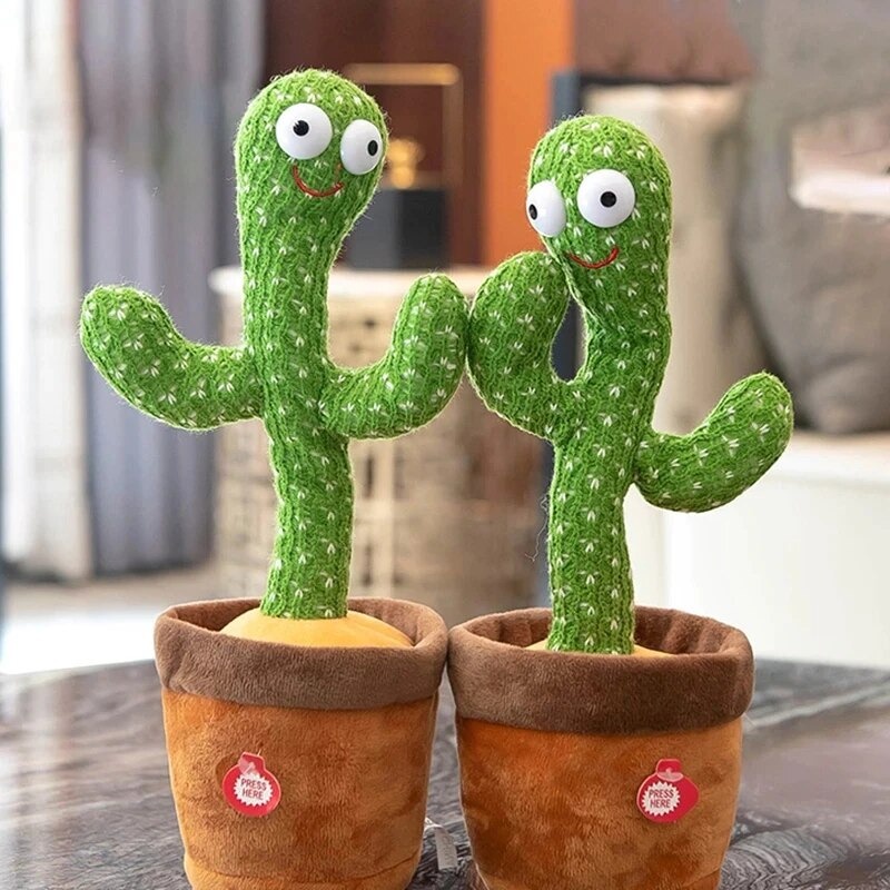 Cactus Toy Boneka Pintar Kaktus Joget Joged Goyang Bisa Ngomong Rekam Bicara Menari Dance Dancing