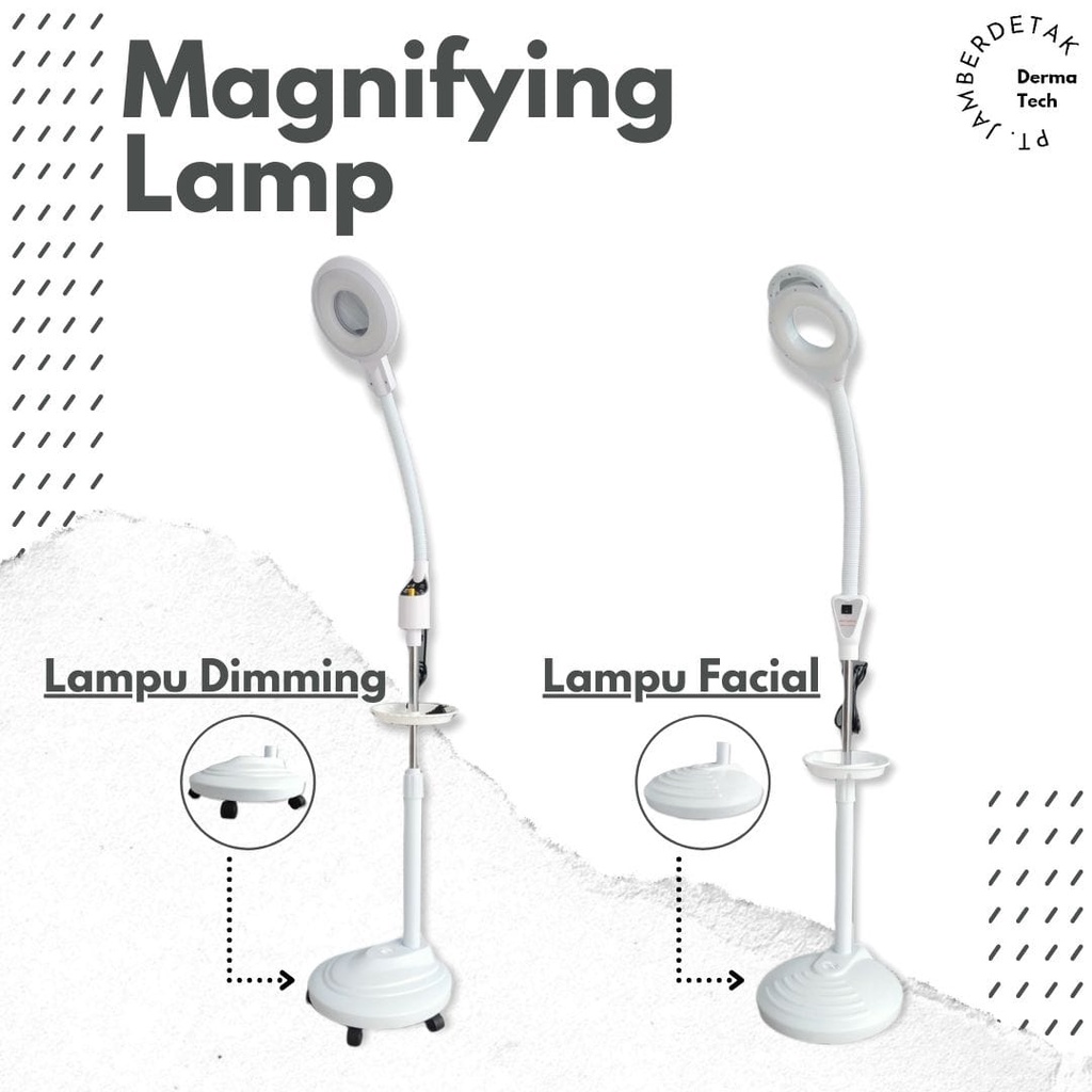 Lampu facial led sangat fleksibel buat klinik kecantikan dokter gigi dll magnifiying lamp