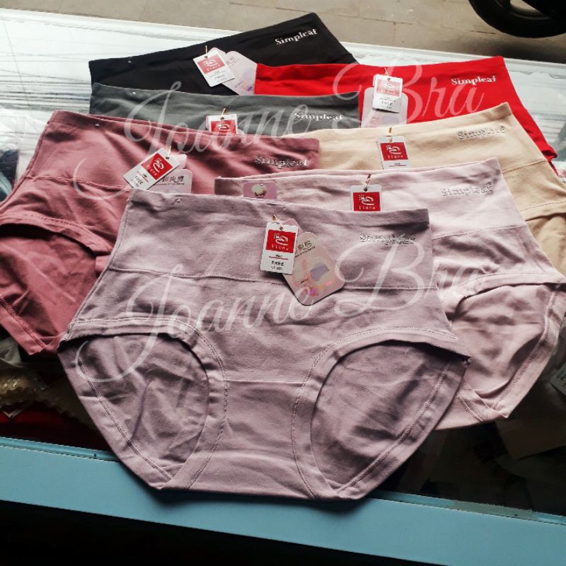 Elena Celana Dalam Wanita Katun Pasak Tinggi E 9333 - CD Wanita Highwaist Lembut Dingin Nyaman