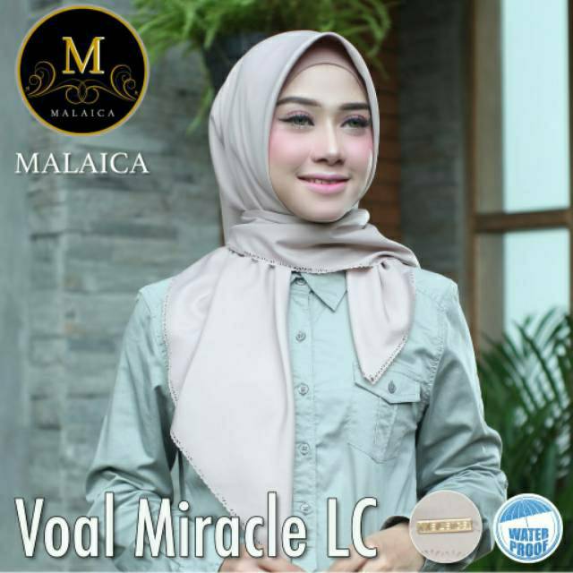 Hijab Segi Empat Voal Miracle LC Malaica