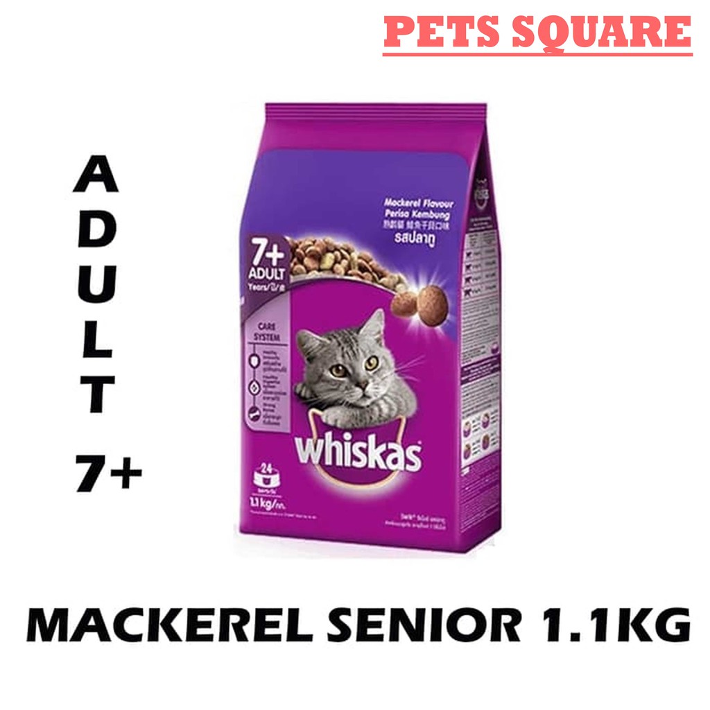 WHISKAS MAKAREL SENIOR 7+ 1.1KG