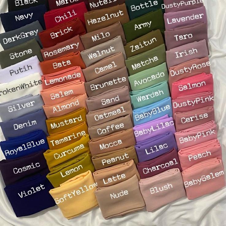 Siap Kirim.. BAWAL MALAYSIA HIJAB BAWAL CURVE CERUTY  | BAWAL MALAYSIA