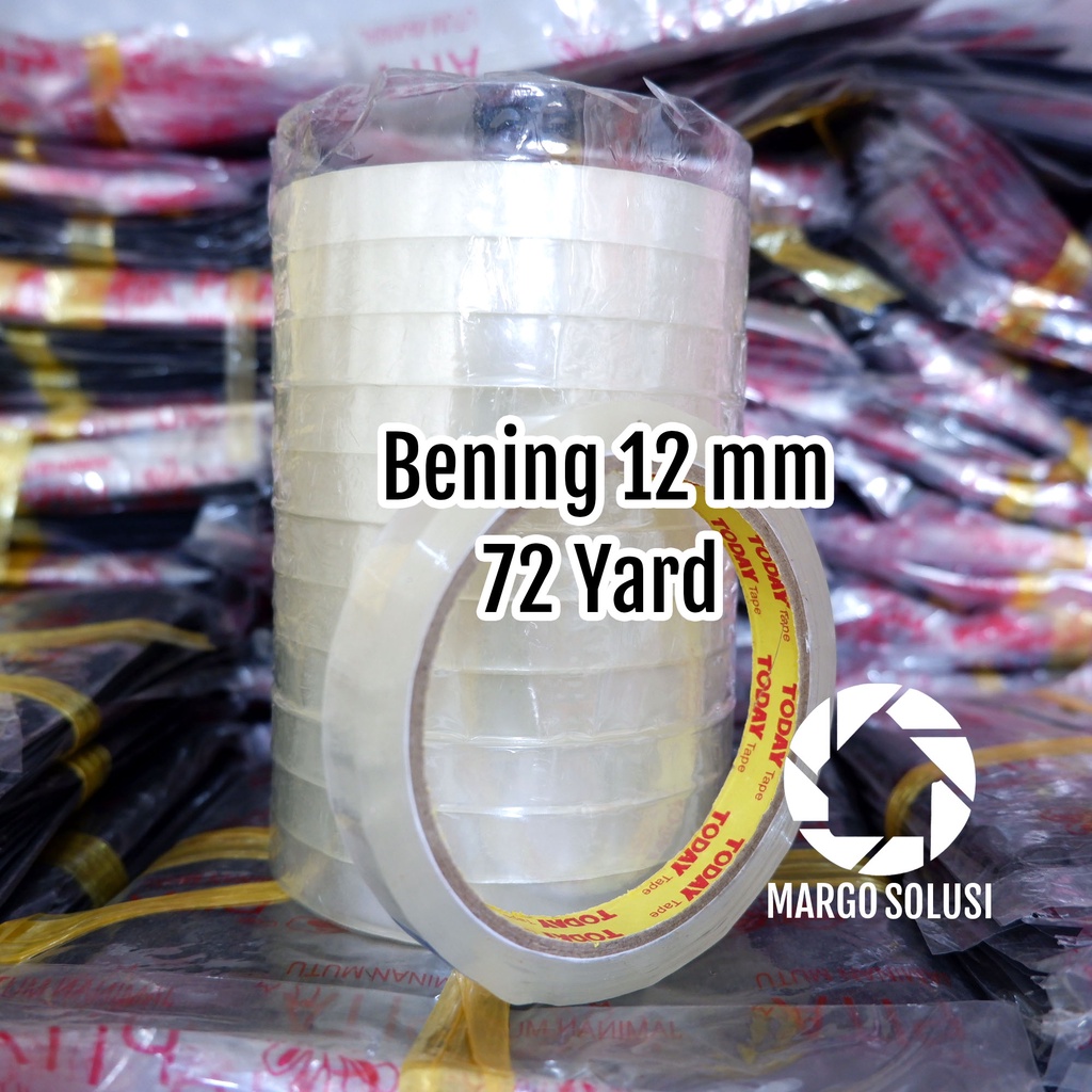 Lakban bening 1/2 inchi 12 mm | Selotip isolasi kecil stationery