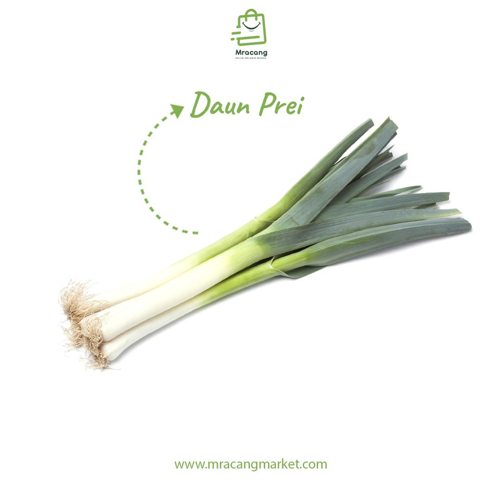 DAUN BAWANG PREI - BERAT 200gram