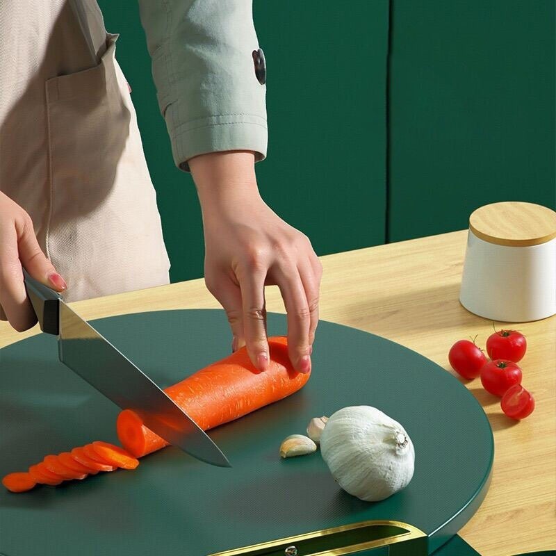 Talenan Bulat Potong Buah Sayur Extra Tebal Anti Jamur / Shenar Cuting Board 35cm 650g