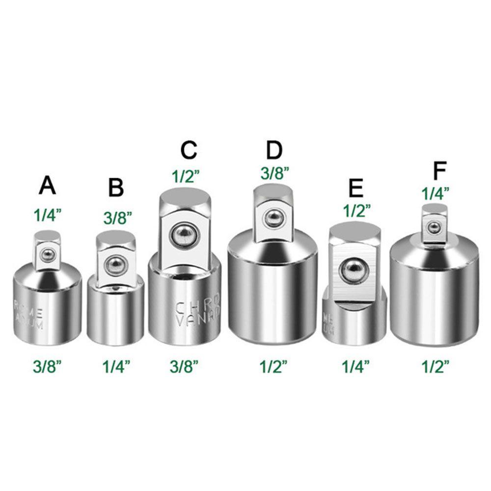 Solighter Ratchet To 1per2 &quot;Stainless Steel Fly To 3per8&quot; Fly To 1per4 &quot;Converter Sleeve