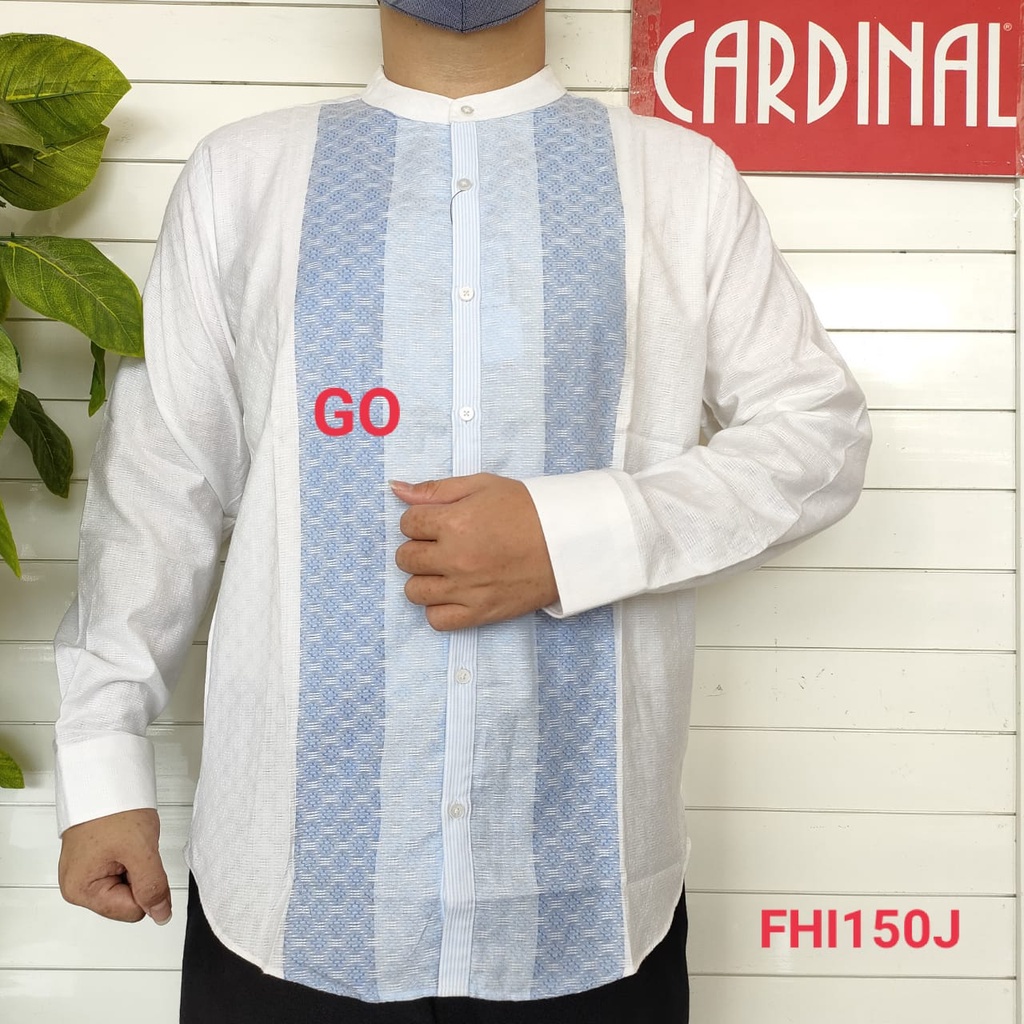 gos FKP CARDINAL KOKO/TAQWA FORMAL PUTIH Lengan Panjang Pakaian Hem Muslim Pria Dewasa Distro Original