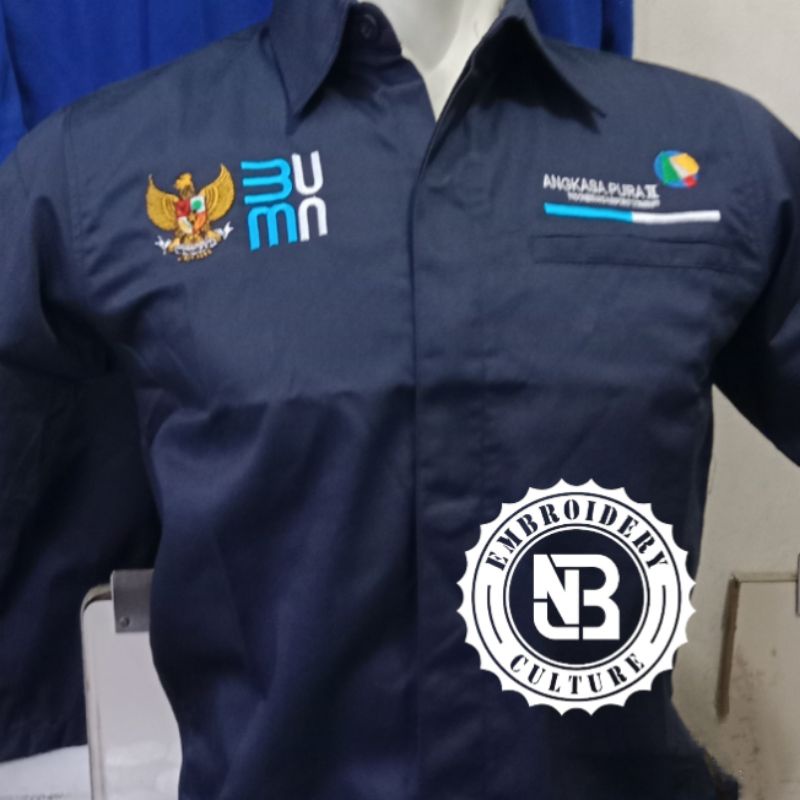 Kemeja Angkasa Pura II // Kemeja PDH Angkasa Pura II Kantong satu