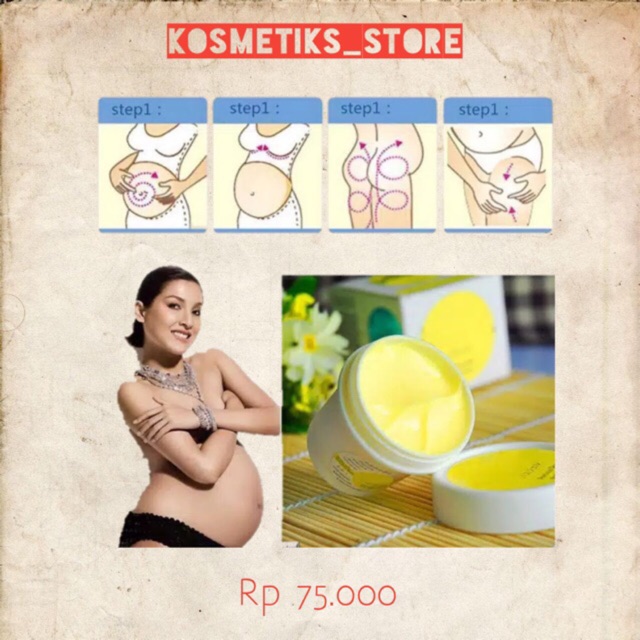 Cream lotion stretch mark