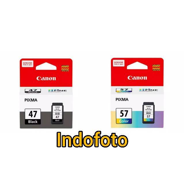 Catridge Tinta Canon PG 47 Black-Cartridge Color cl57 Printer E400 E410 Original-Catridge canon pg47