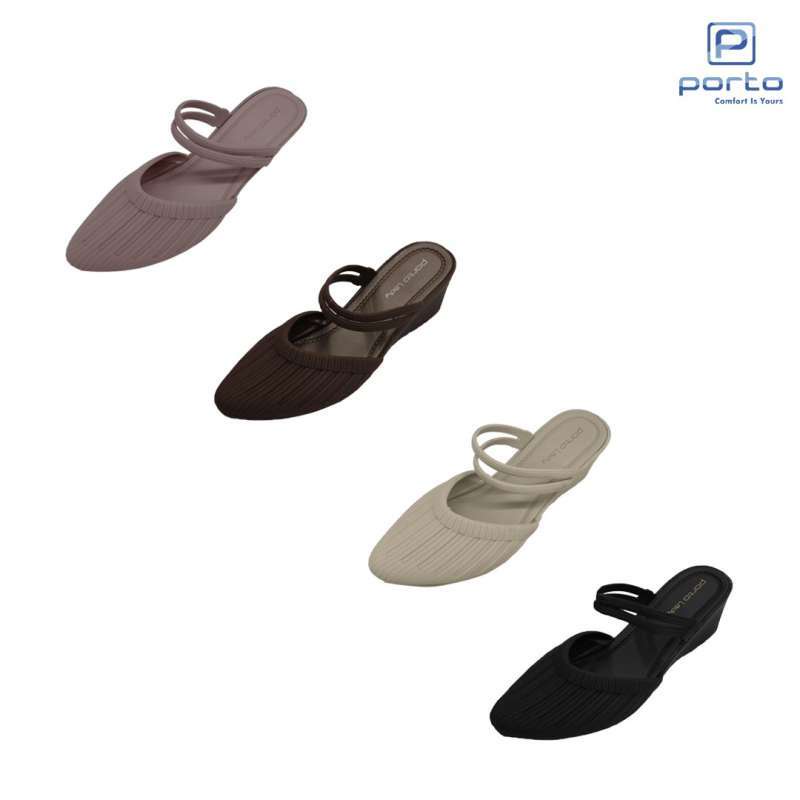 Sandal Wedges Jelly Porto Lady BAT - Sandal Wedges Wanita