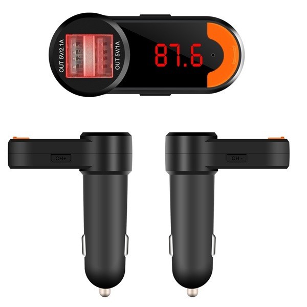 BC10 Bluetooth Car Charger FM Transmitter Hands free Auto USB Adapter