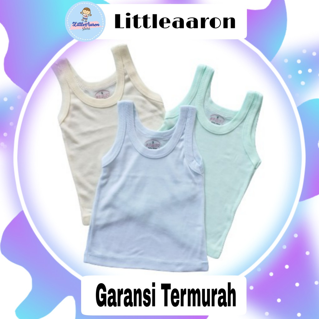 LittleAaron KAOS DALAM SINGLET ANAK kaos dalam anak singlet laki2 dan perempuan newborn-6th