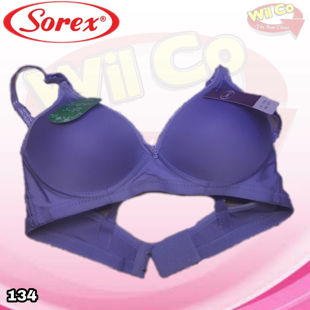 K134 - BRA WANITA SOREX BRA BUSA TANPA KAWAT CUP A/B SIZE 34-40 DUA KAIT