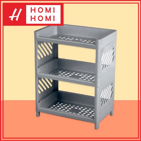 HomiHomi Rak Plastik Mini Serbaguna 3 Susun RT010