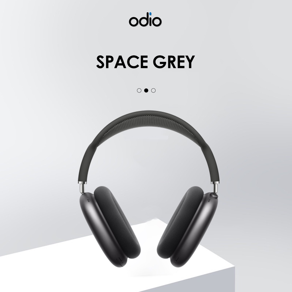 Odio Pods Max 2022 Headphones Bluetooth for IOS and Android by Odio Indonesia-Black