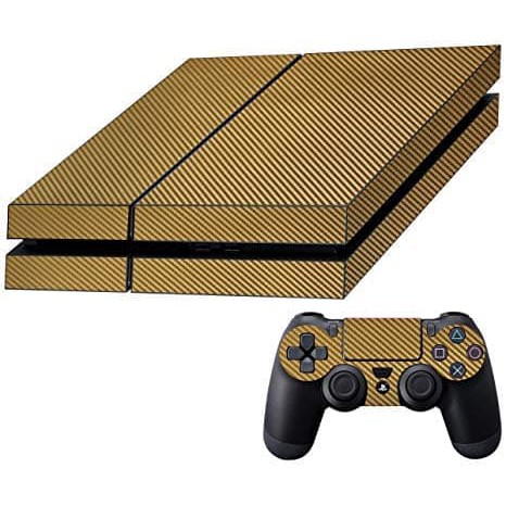 PROMO FLASH SALE Garskin Gold Carbon Sony PS4 Pro Slim Fat skin 2 ds