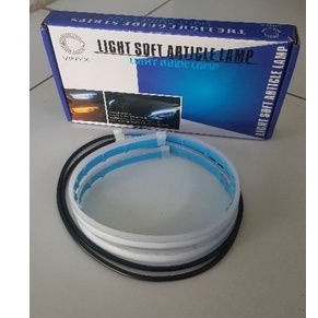 Lampu LED DRL Alis 2 Mode, Ice Blue & Sein kuning berjalan