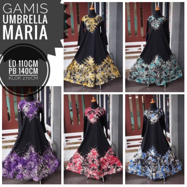 GAMIS KAOS/GAAMIS BLACKSWEET/GAMIS TIEDYE MARIA busui