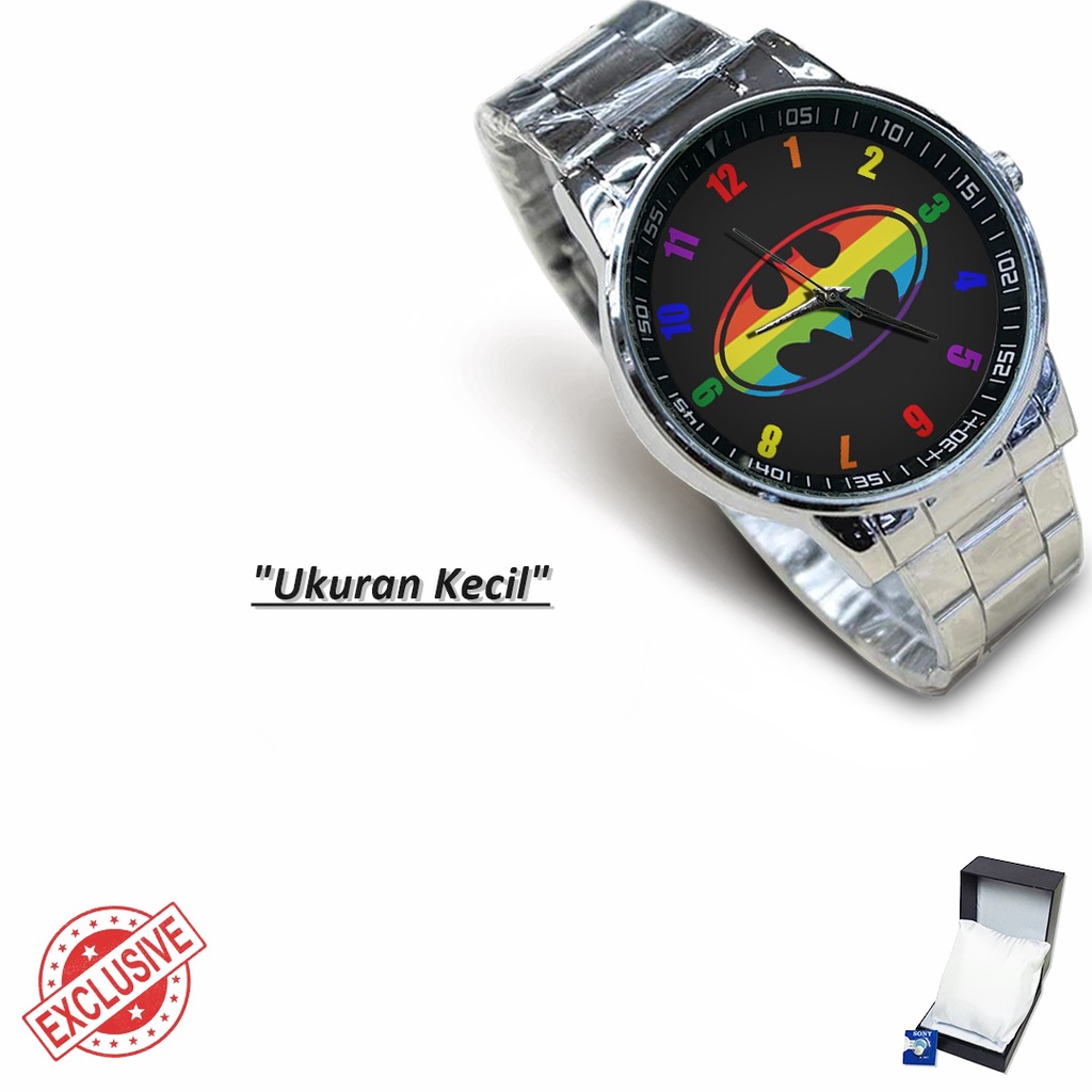 Jam Tangan Rantai Couple BATMAN Motif 2