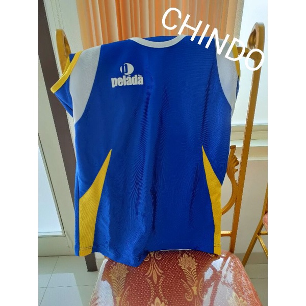 BAJU OLAHRAGA WANITA PRIA QUALITAS LOTTEMART  BAJU BASKET  PUTIH MERAH BIRU