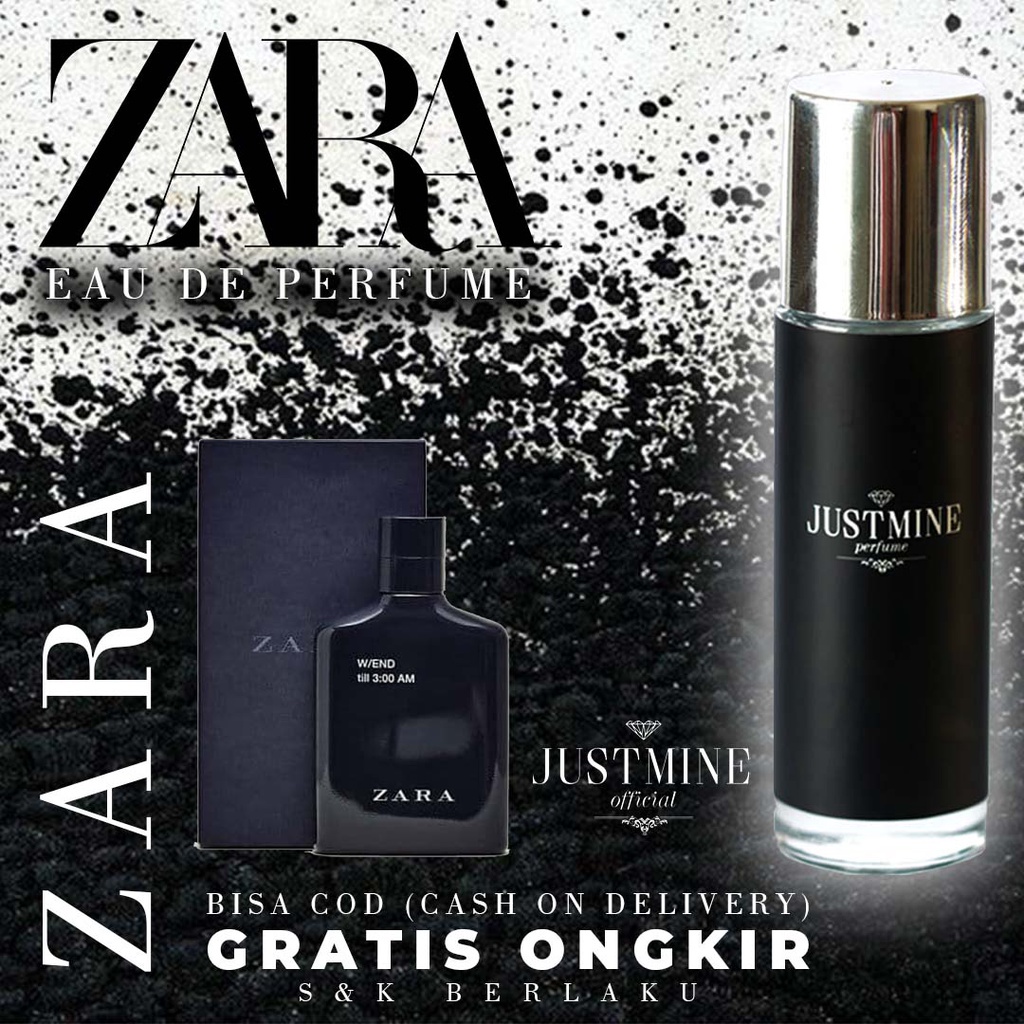 PARFUM LAKI DISUKAI WANITA AROMA ZARA MAN TAHAN LAMA SEHARIAN 24 JAM NON ALKOHOL ORIGINAL MURAH