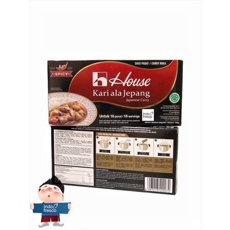 

Instan-Masak-Bumbu- House Japanese Curry Roux- Bumbu Kari Ala Jepang Halal- 300 G - Original -Bumbu-