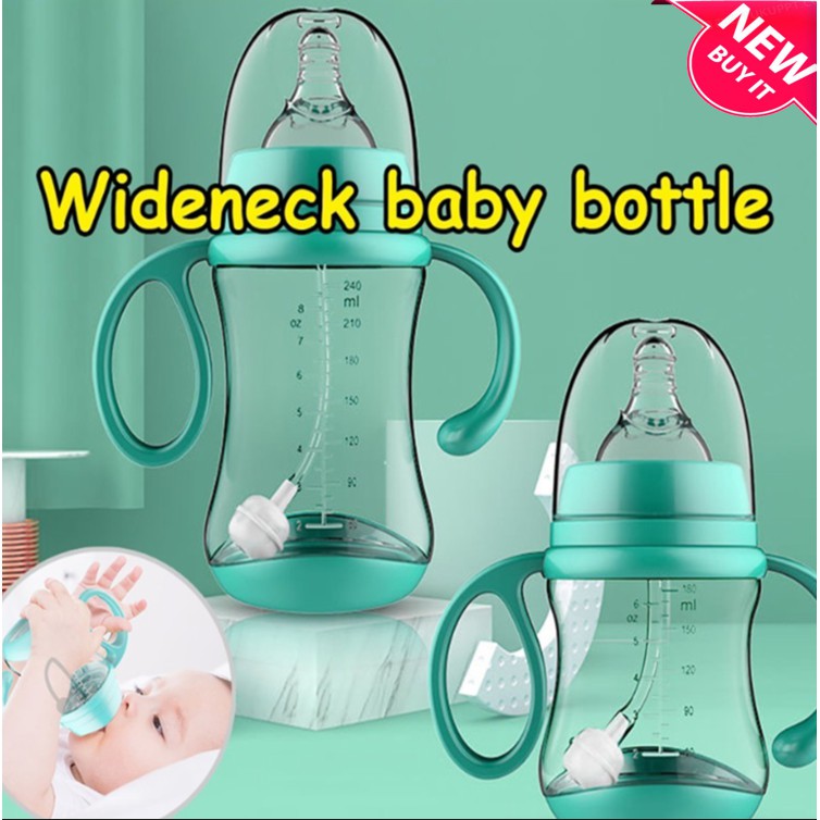 Botol Susu Bayi Model Leher Lebar Bahan Pp