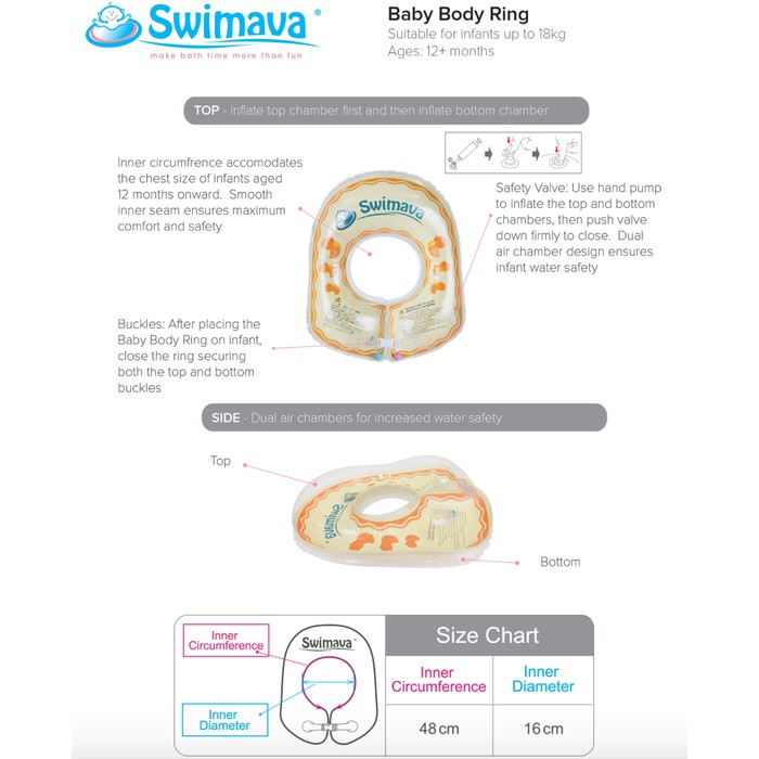 Swimava - Body Ring FLAMINGGO