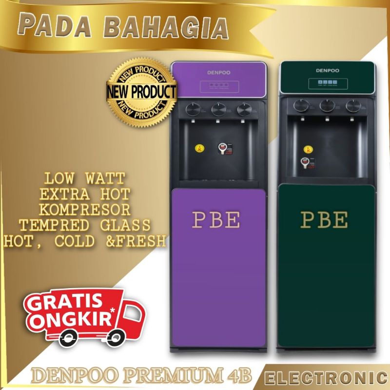 Dispenser Galon Bawah DENPOO PREMIUM 4B Kompressor