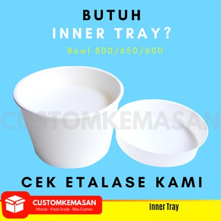 Paper Bowl  650 ml tutup Mangkok Kertas Rice  Bowl  