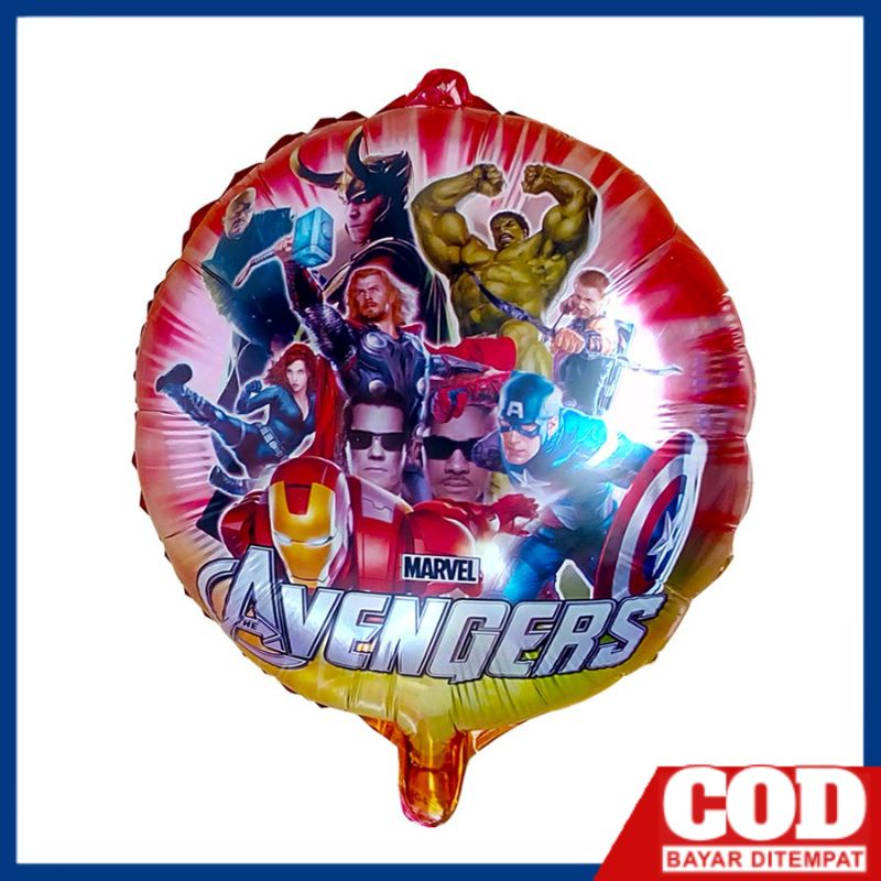 Balon Foil Karakter Superheroes dan Princess - Balon Ulang Tahun