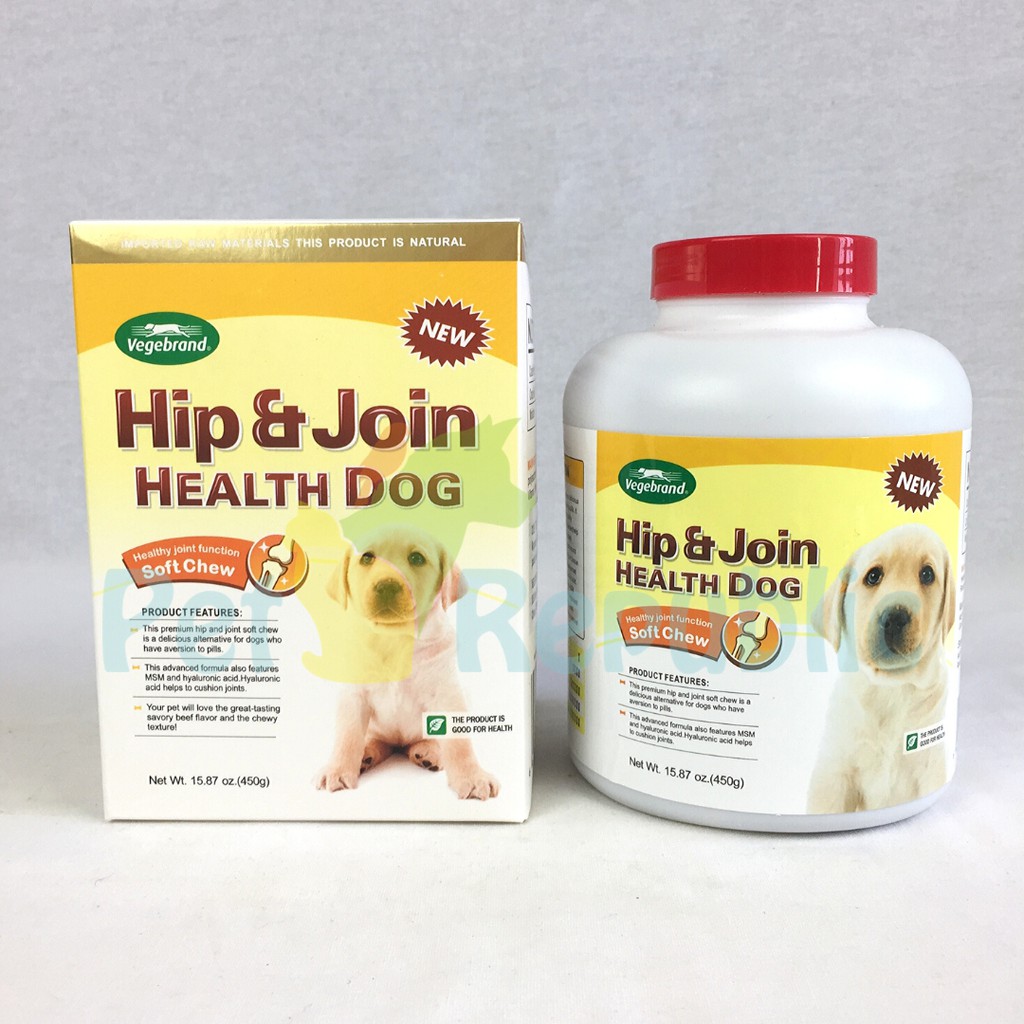

VEGEBRAND Vitamin persendian anjing Hip and Joint Health Dog 450gr