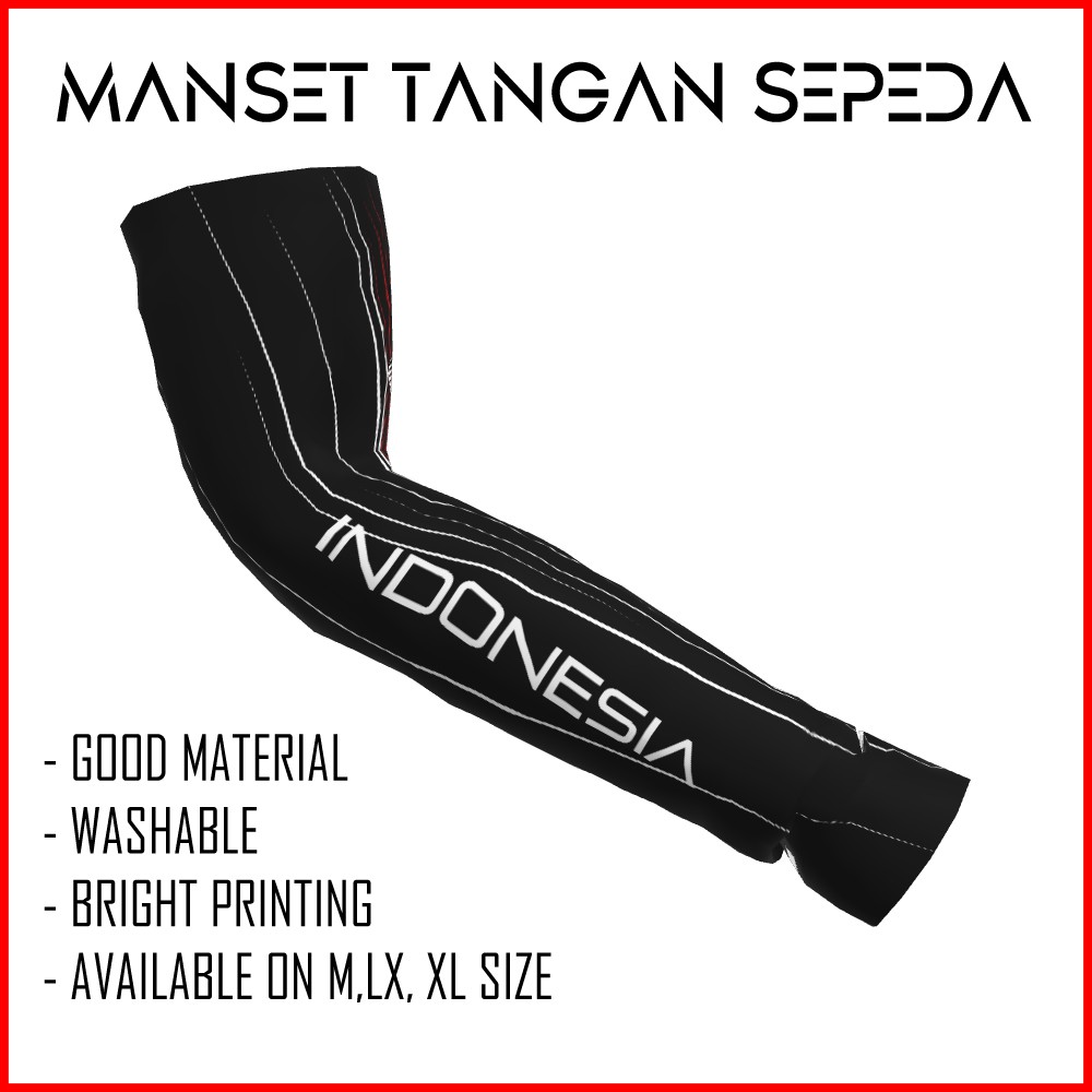 Manset Tangan Pria Wanita Sepeda Volly Elastis 374 - Handsock Deker Voli