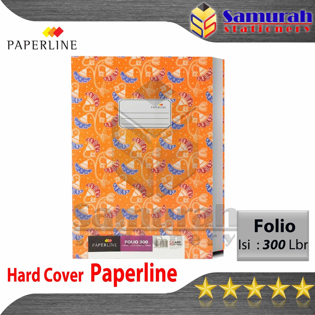 

Buku Hard Cover Paperline Folio isi 300 lembar / Buku Akutansi PPL F4 / Catatan laporan Tebal