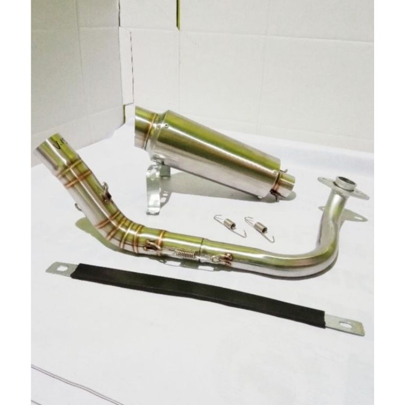 Knalpot Racing Custom POLOSAN inlet 38 untuk VARIO 125 150 NEW LED Full System