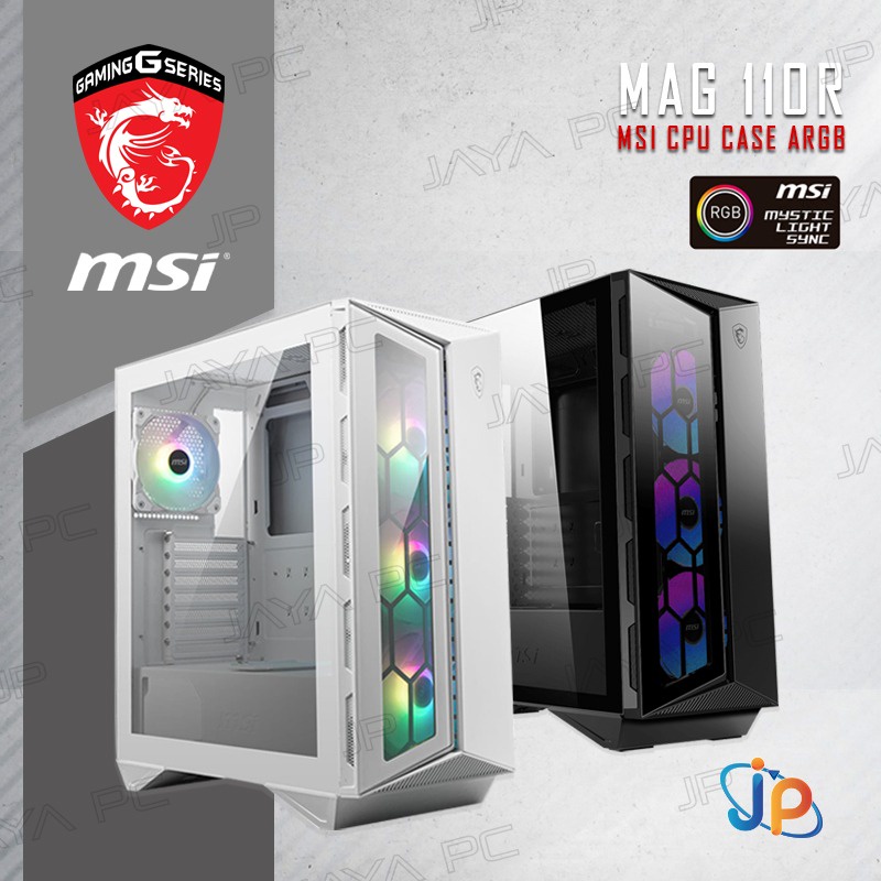 MSI Gaming CPU Case MPG Gungnir 110R - Tempered Glass Chassis