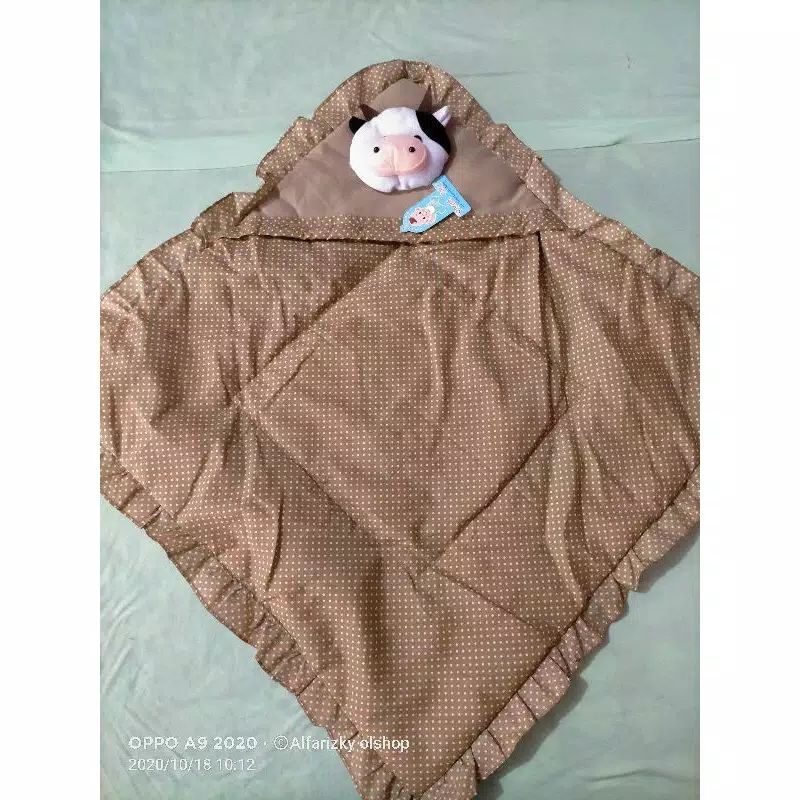 SELIMUT BAYI KEPALA BONEKA SAPI