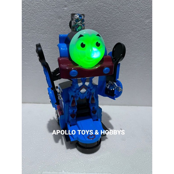 MAINAN ANAK TRAIN THOMAS BERUBAH ROBOT SUPER KERENNN