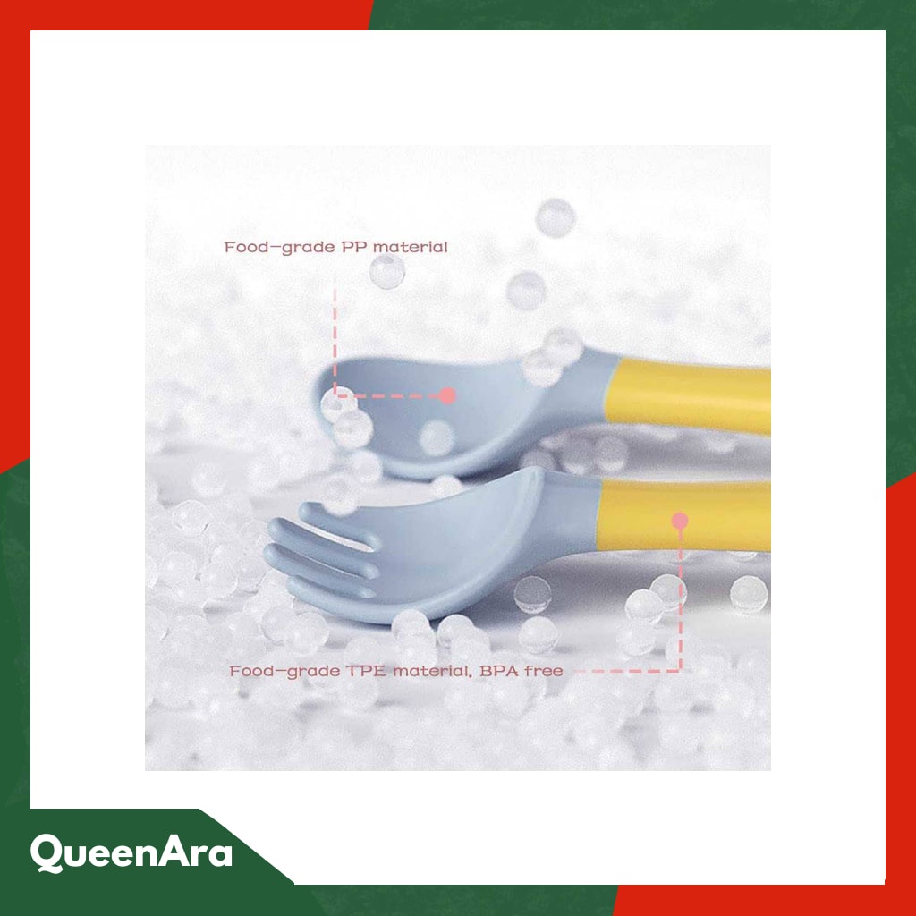 LOPE Sendok Garpu Bayi Soft Silicone Spoon - LP71