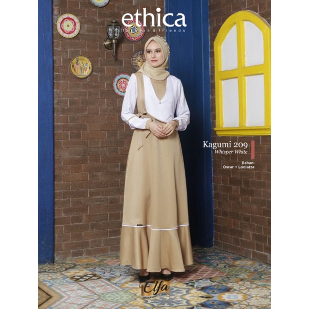 gamis pesta ethica kagumi 209 whisper white size M dan L