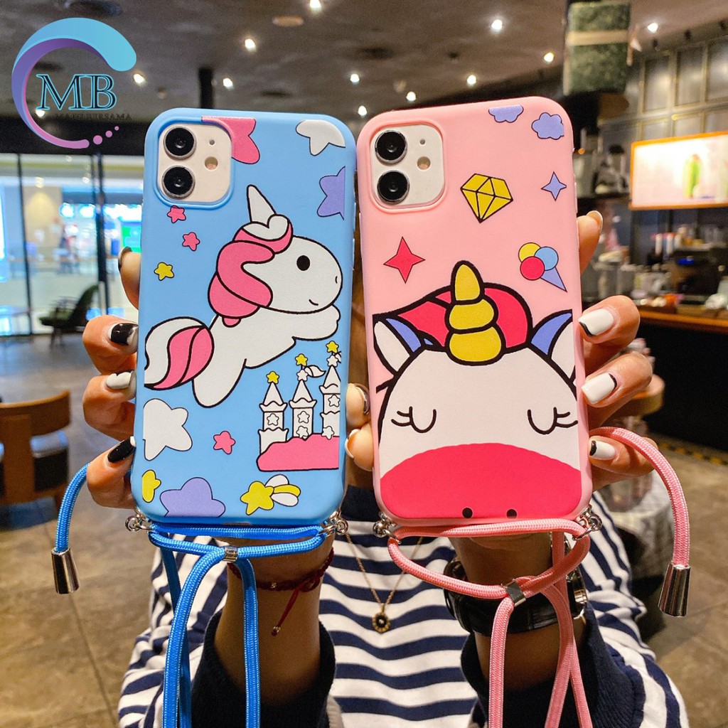 SS153 CASE Slingcase Lanyard UNICORN Samsung A12 A20 A30 M10s A20s A50 A50s A30s A31 A21s A51 MB1042