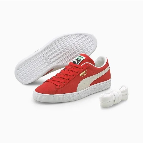 Puma Sepatu Sneakers Suede Classic XXI High Risk Red-Puma White ORIGINAL BNIB