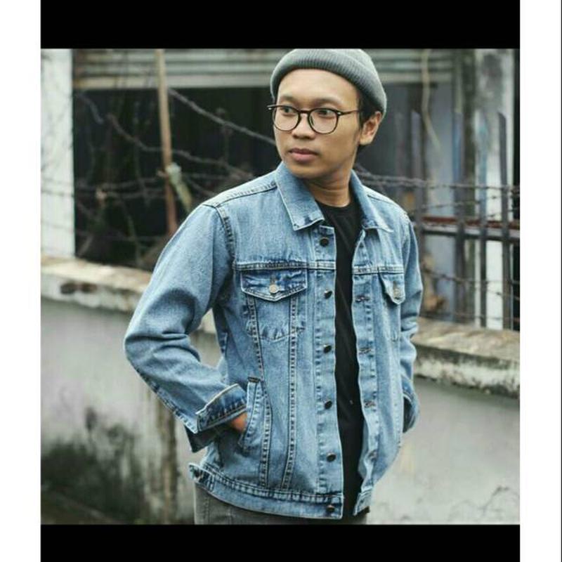Jaket Jeans Polos Keren Pria Casual Jaket Levis Pria Bahan Denim Jaket Pria Distro Jaket Pria 2020 J