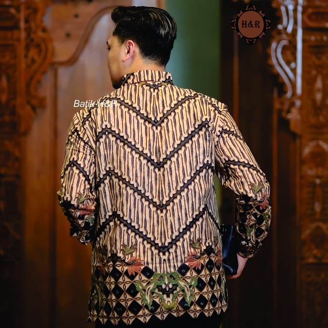 Baju Batik Pria Lengan Panjang Kemeja Batik Pria Batik Premium Kemeja Cowok Batik modern Baju Pria