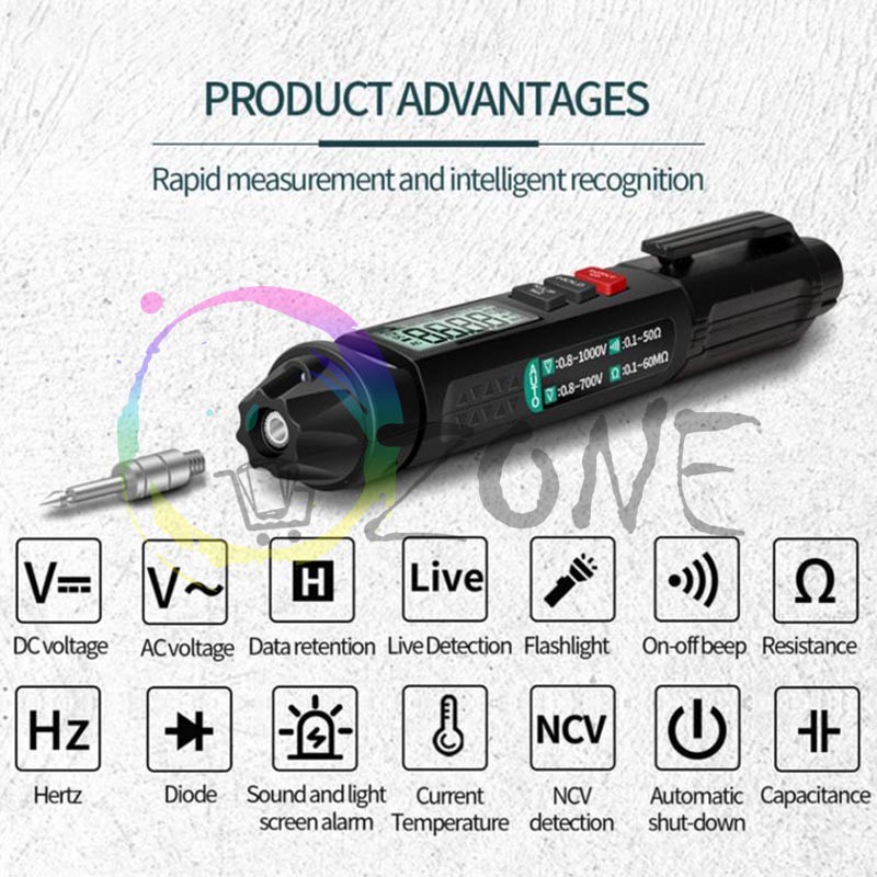 DIGITAL PEN MULTITESTER - MULTIMETER PEN DIGITAL RELIFE DT-01