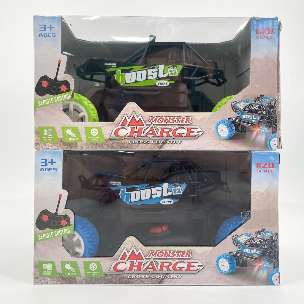 Mainan Mobil MONSTER CHARGE SKALA 1: 20 Mobil RC Cross County Remote